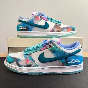 Nike SB Dunk Low x Futura Laboratories Bleached Aqua HF6061-400 Size 10.5 Men